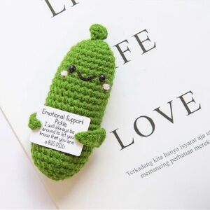 Crochet Cucumber Pickle Hand Crafted 💚
